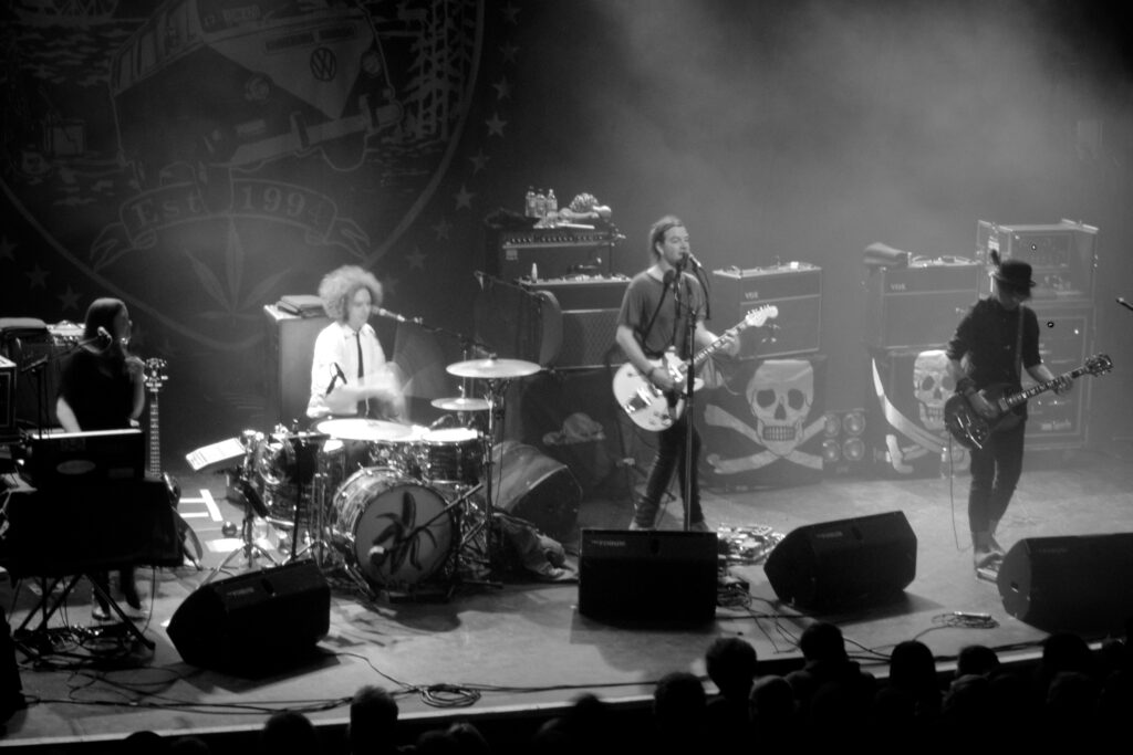 Rock / Pop band The Dandy Warhols on stage